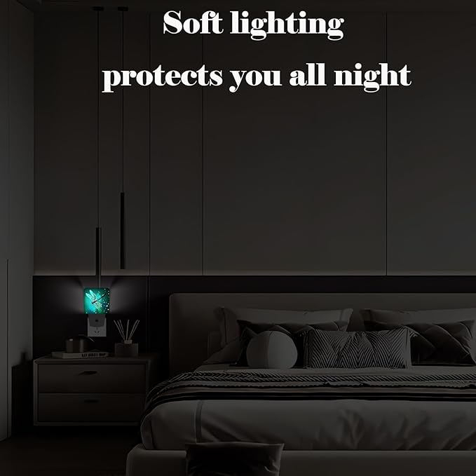 Green Dragonfly Night Light,Plug Into Wall Decor for Stairway,Hallway,Kitchen,Dusk to Dawn Sensor Nightlights for Boys/Girls/Women/Men Room Gifts