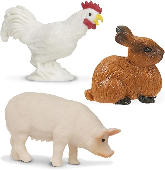 Safari Ltd. Farm Fun Pack - Mini Figures of Farm Animals - Educational Toy Set for Boys, Girls, and Kids Ages 5+
