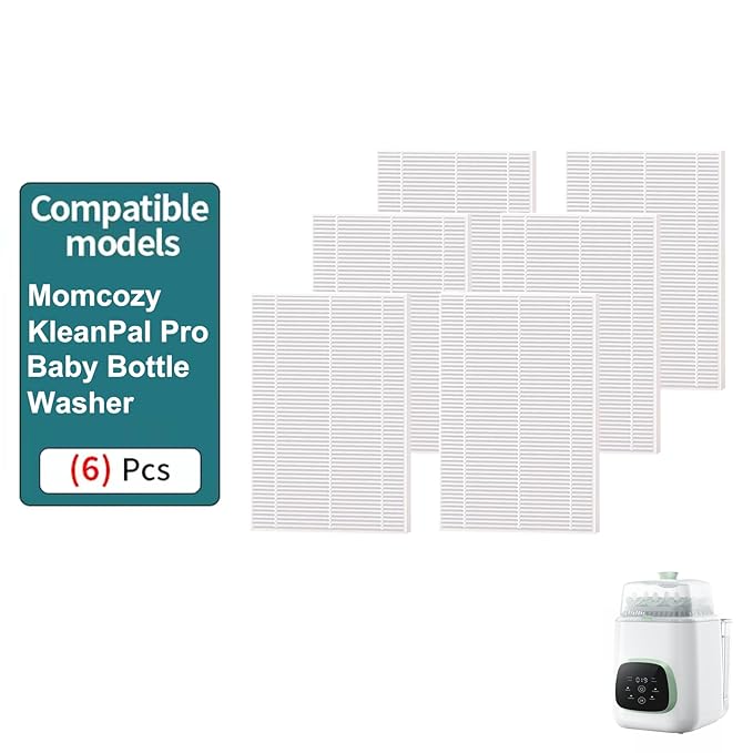 6 Pack HEPA H13 True Filter Replacement for Momcozy KleanPal Pro Baby Bottle Washer