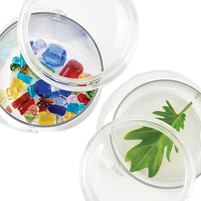 Kaplan Early Learning Carry and Discover Magnification Containers - Set of 2, Science STEM Nature Exploration Jars for Toddlers Ages 18+ Months