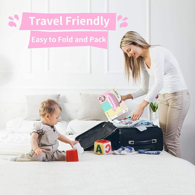 | Inflatable Baby Bathtub,Newborn Bathtub Seat for Infant,Non-Slip Baby Pool for Sitting up,Foldable Toddler Tub Shower,Portable Travel Bath for Kids 0-6 Year