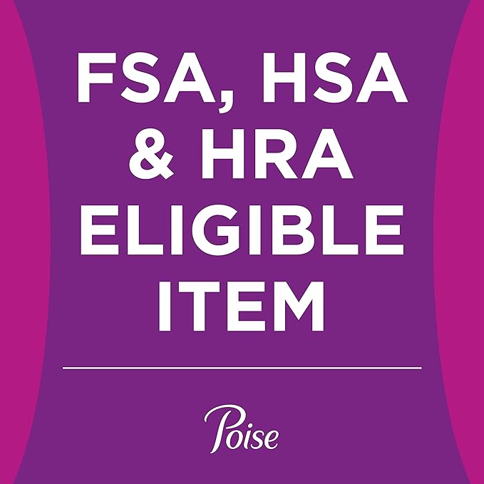 Poise Incontinence & Postpartum Pads for Bladder Leaks, 5 Drop Maximum Absorbency, Regular Length, 96 Count, Packaging May Vary