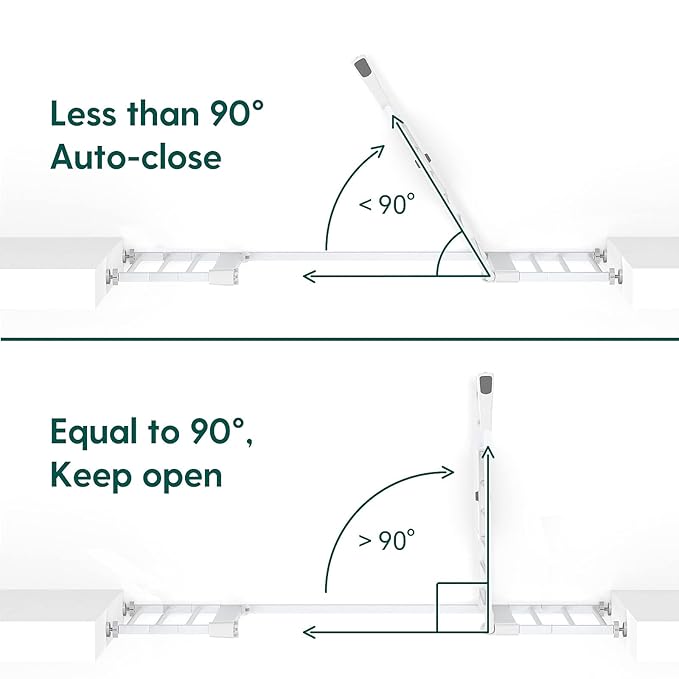 BABELIO 36" Tall Baby Gate, PressGuard P7, 29-48" Auto Close Pressure Mounted Dog Gate for Stairs, Doorways & Hallway, Protector Basics Easy Walk Thru Pet Gate, White