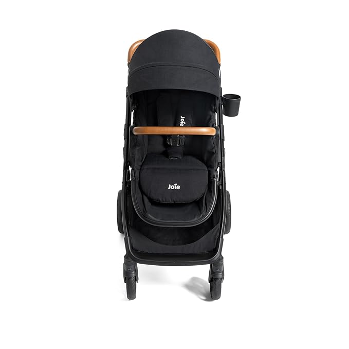 Joie Ginger and Mint Latch Travel System – 4-in-1 Travel System with Base-Free Infant Car Seat & Stroller, Built-in Latch for Easy Install and an Included All-Terrain Stroller (Shale Dark)