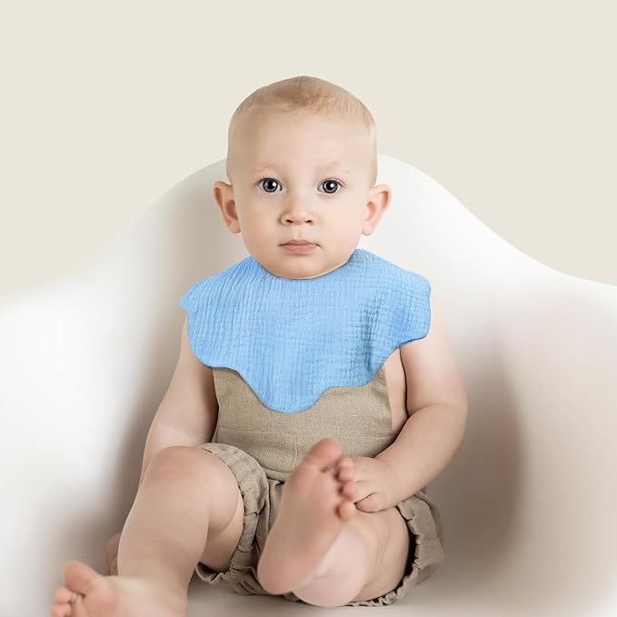 Baby Bibs Muslin Drool Teething Drooling Bibs for Baby Girl Boy Muslin Cotton