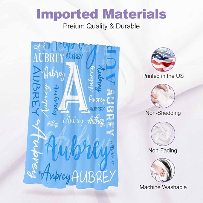 Personalized Baby Blankets for Girls, Gift for Daughter Congratulations Gift Personalized Baby Blanket Little Girls Blanket