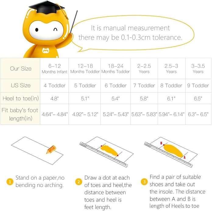 BMCiTYBM Baby Sneakers Girls Boys Lightweight Breathable Mesh First Walkers Shoes 6-24 Months