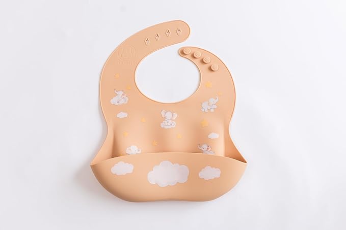 Silicone Baby Bib and Mat | Boys Girls Babies & Toddlers | Waterproof, Adjustable, BPA Free