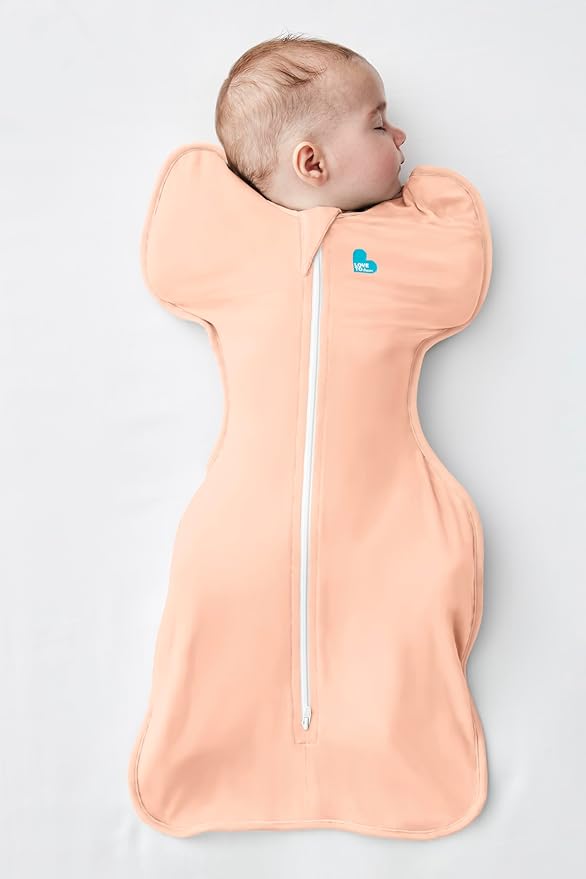 Love to Dream Swaddle UP, Baby Sleep Sack, Self-Soothing Swaddles for Newborns, Get Longer Sleep, Snug Fit Helps Calm Startle Reflex, New Born Essentials for Baby, 1.0 TOG, 5-8.5 lbs, Coral