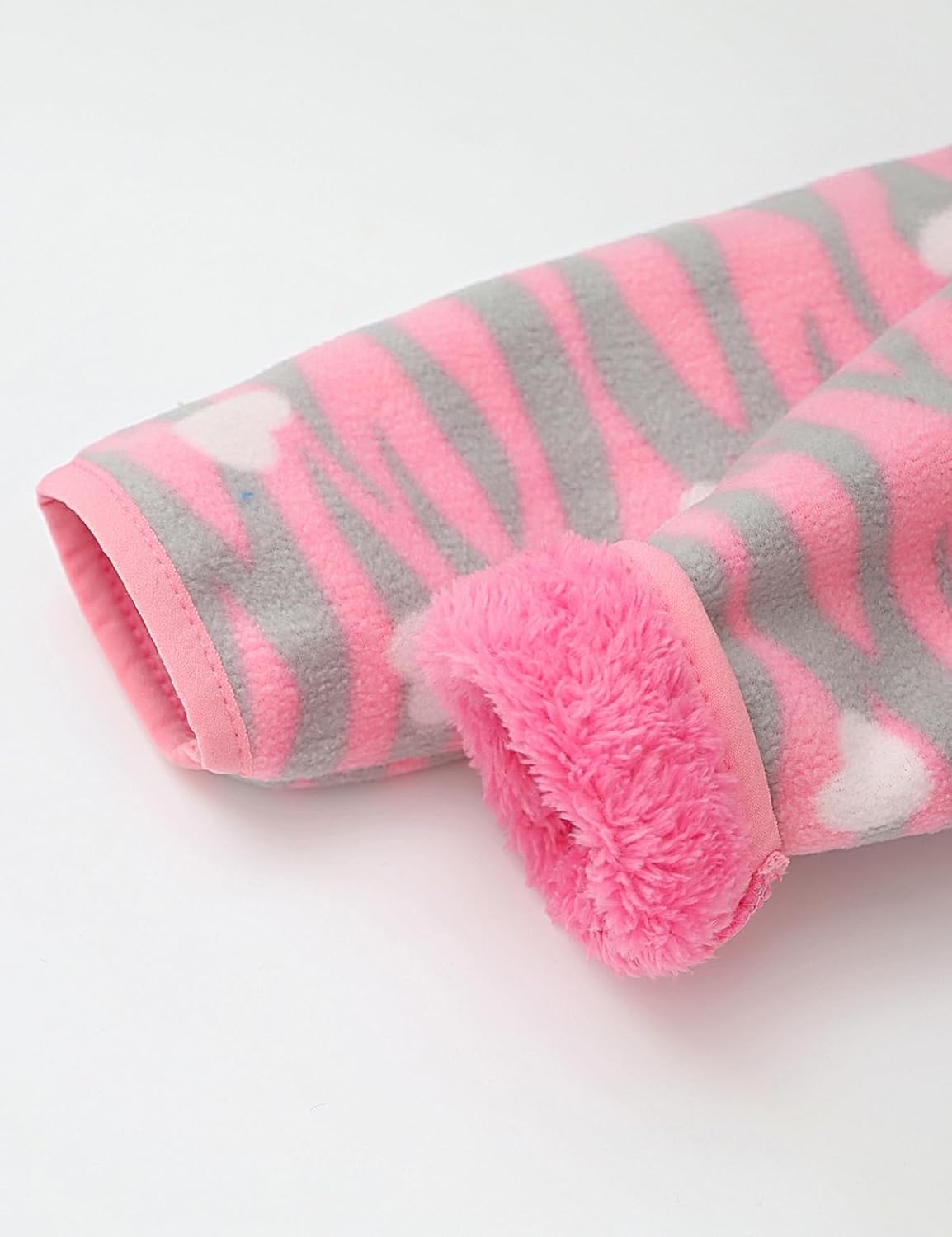 Kids Printed Polar Fleece Jacket Toddler Baby Boys Girls Autumn Winter Warm Sherpa Lining Outerwear Soft Lightweight