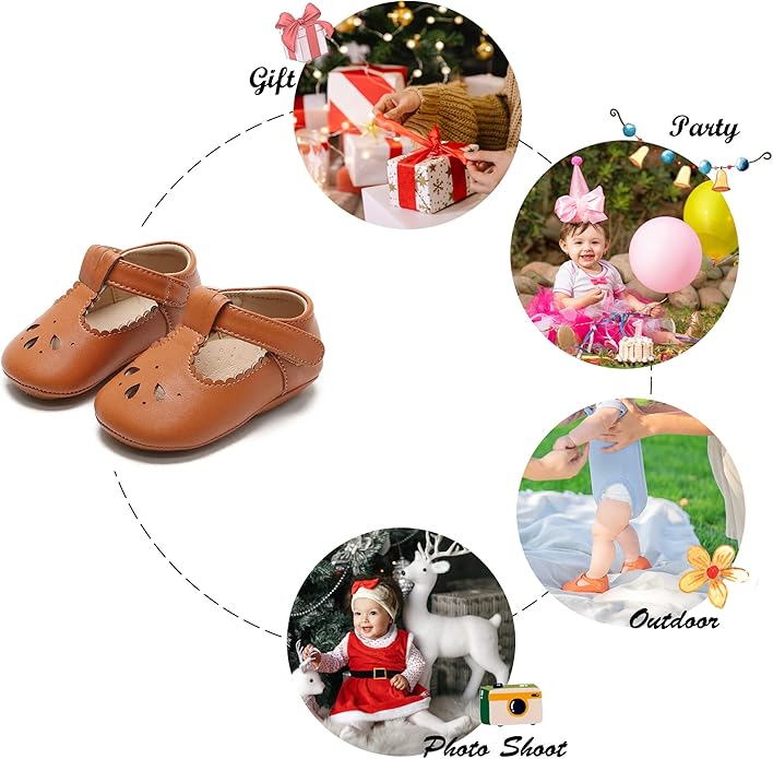 Soft Sole Baby Shoes - Infant Baby Walking Shoes Moccasins Rubber Sole Crib Shoes