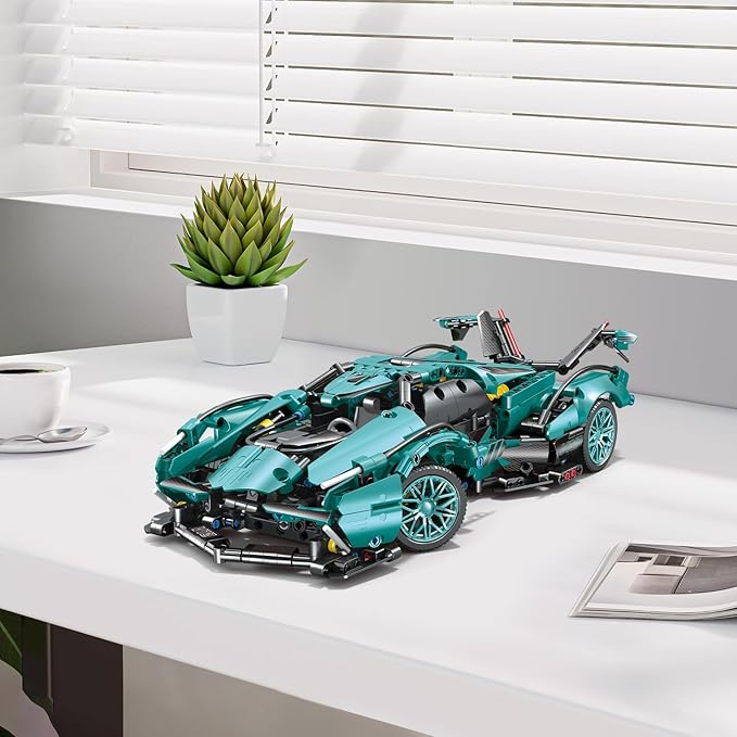 999 Piece Sports Car Building Blocks Toys Boys or Adults Kits, 1:14 Race Car Model Building Set, Adult Collectible Model Cars Set to Build, STEM Super Cars Sets for Boys Girls Age 6-12, 8-14