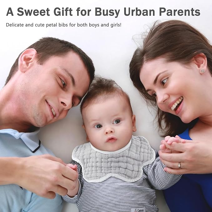 Baby Bibs Muslin Drool Teething Drooling Bibs for Baby Girl Boy Muslin Cotton