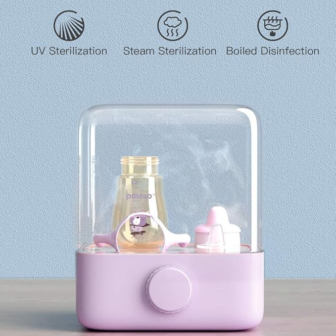 POTATO Sippy Cups For Toddlers with Straw Spill Proof, PPSU Learner Cup with Handle for Girl, Water Bottle for Baby 12 Months with 2 Type of Spout, 10 Ounce Pink