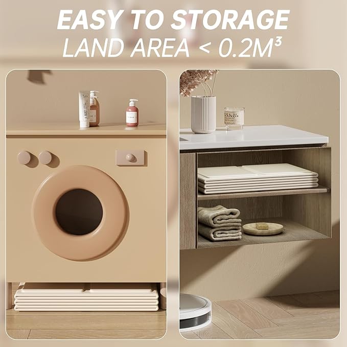 Collapsible Bathtub, Portable Foldable Bathtub for Newborns to Toddlers with Drain Plug, Non-Slip Base Easy to Store, Perfect for Small Spaces, Lightweight for Home & Travel