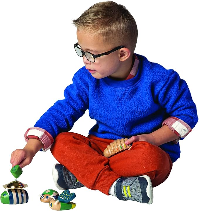 Manhattan Toy Folklore Bug Quartet 4-Piece Musical Wooden Toy Set for Toddlers