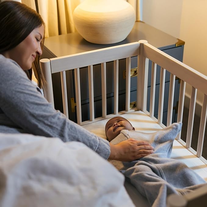 SleepingBaby Zipadee-Zip Transition Swaddle - Cozy Fleece Wearable Blanket with Two-Way Zipper for Baby Sleep - Heather Grey, X-Small (3-6 Month)