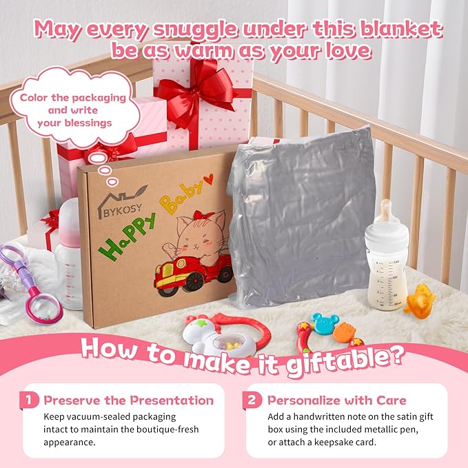 Ultra Soft Fleece Baby Blanket,Swaddle & Receiving Blankets for Newborn Infant, Lightweight Breathable Nursery Nap Blanket for Crib Stroller, for Boys & Girls Rainbow 30"x40" Gray