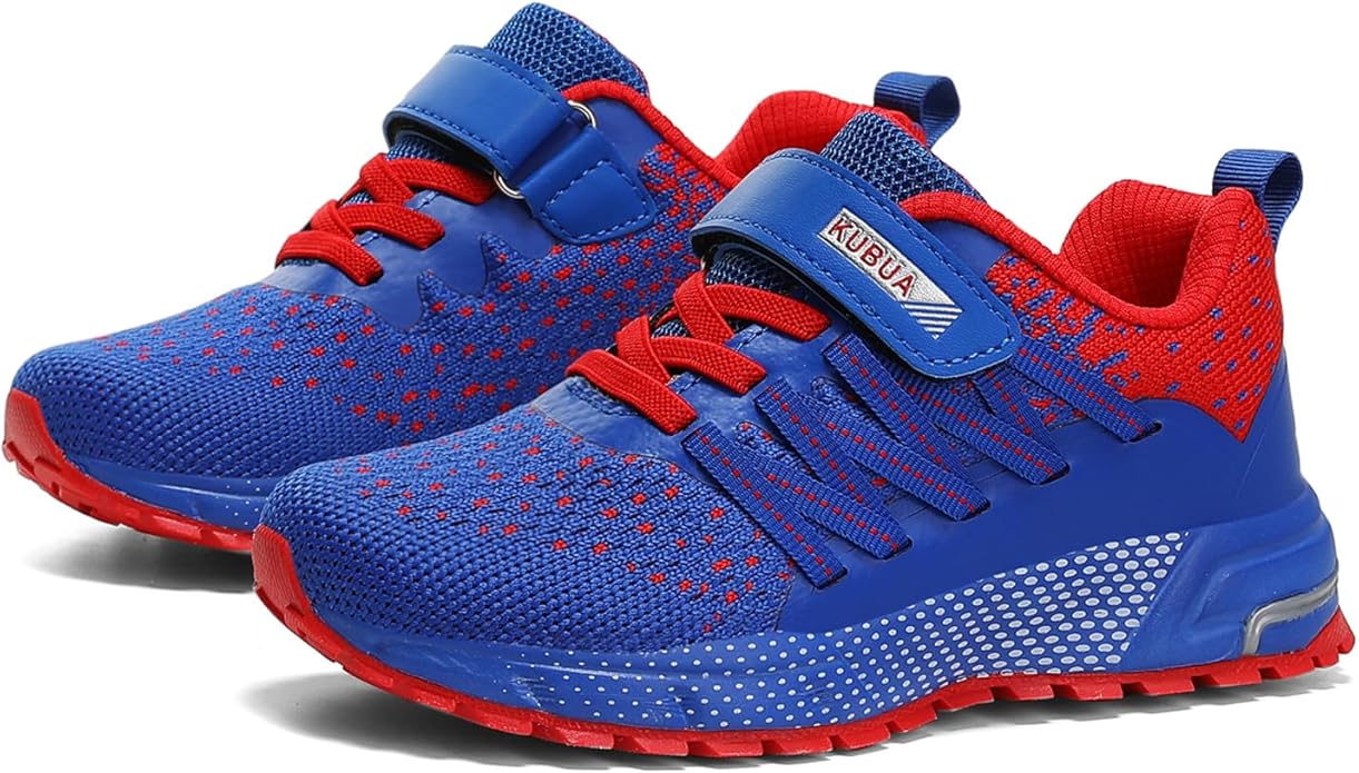 KUBUA Kids Sneakers for Boys Girls Running Tennis Shoes Lightweight Breathable Sport Athletic