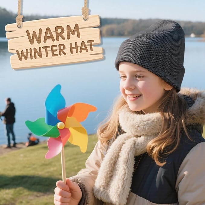 ZOORON Toddler Beanie Baby Beanies for Boys Girls Kids Winter Hats Children Knit Warm Caps 0-12years