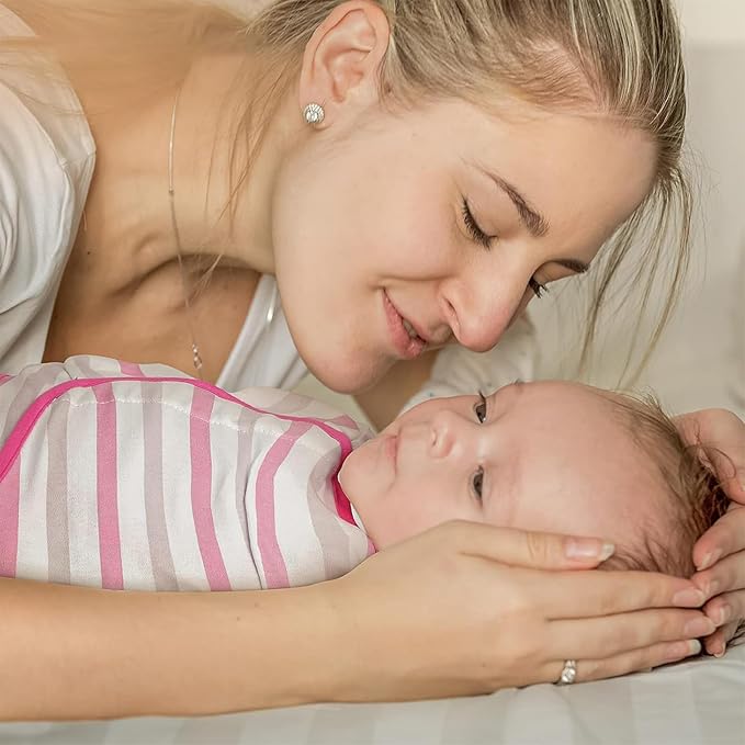 GLLQUEN BABY Swaddles for Newborns - 3 Pack Baby Adjustable Swaddle Sleep Sack for Boys and Girls 0-3 Months,Baby Wrap Swaddle Sack, Stripe & Heart, Nursery Essentials