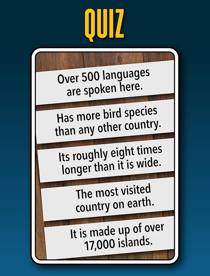 Countries, Gift, Stocking Stuffer, Travel Game, 7 Games in 1, Pairs, Snap, Trumps, Rummy, Memory Quiz, Learn Facts, Age 5+, 1-8 Players
