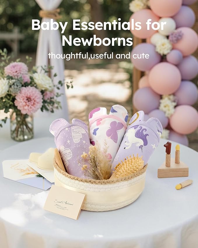 Yoofoss Baby Swaddles for Newborns 100% Organic Cotton, Adjustable Swaddle Sleep Sack 0-3 Months Newborn Swaddle Sack, Breathable Soft(Small)