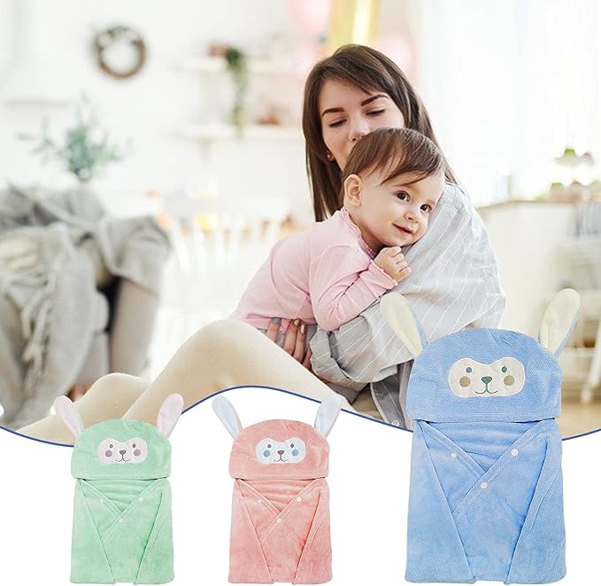 Visen Premium Hooded Towel for Kids,-28×55 INCH Large Size Kids Bath Towel,Ultra Soft Hooded Towel Wrap for Boys Girls