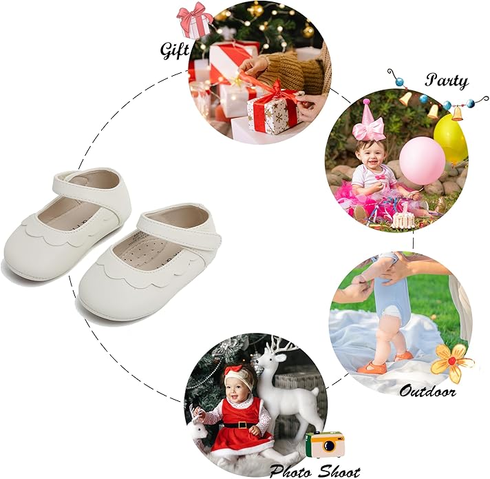 Soft Sole Baby Shoes - Infant Baby Walking Shoes Moccasins Rubber Sole Crib Shoes