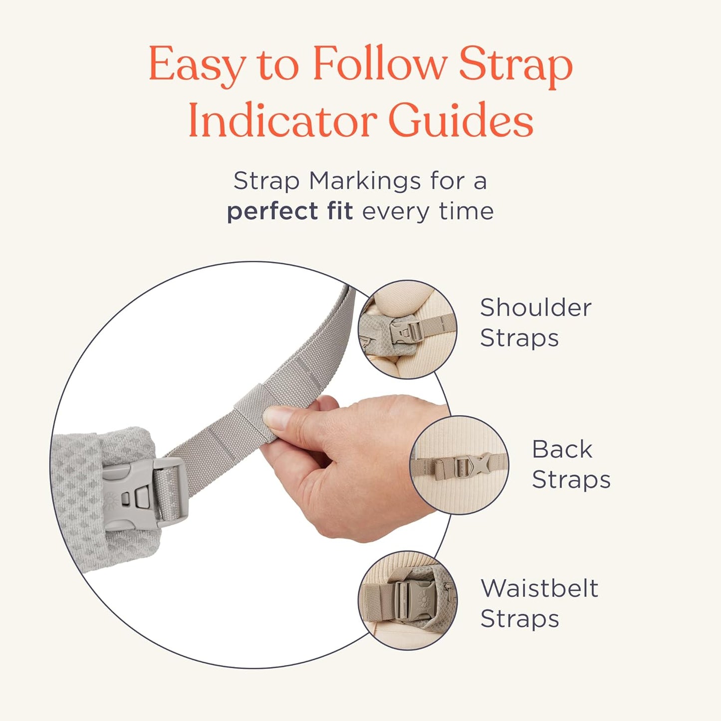 Ergobaby Omni Deluxe Baby Carrier Newborn to Toddler - Breathable Baby Carriers for Summer - All-Position Carrier with Enhanced Lumbar Support & Airflow (7-45 Pounds), Cotton, Camel