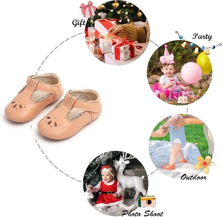 Soft Sole Baby Shoes - Infant Baby Walking Shoes Moccasins Rubber Sole Crib Shoes