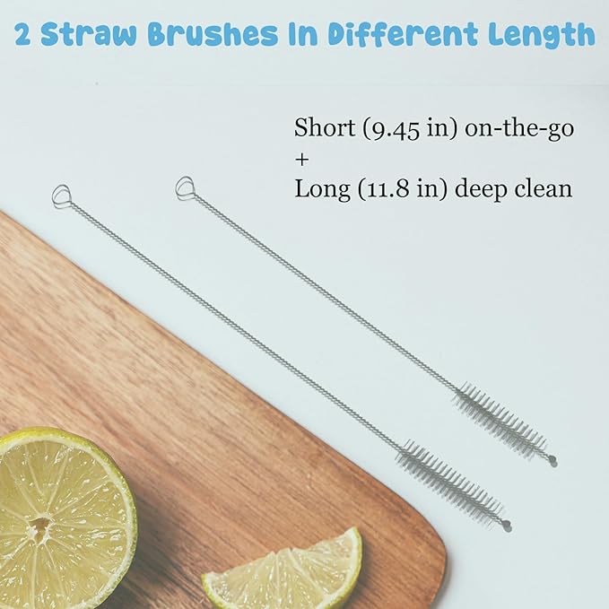 4 Pack Water Bottle Cleaning Kit Straw Cleaner Bottle Brush Cleaner for Owala FreeSip 24oz/32oz/40oz, Silicone Long Brush for Owala, Sport Bottles, Water Bottles, Coffee Mugs