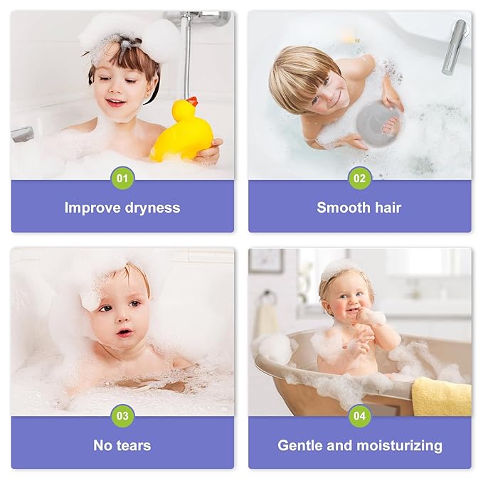 2-in-1 Hypoallergenic Body Wash & Shampoo for Children's Fragile Skin & Hair, 16.9 fl.oz (500ml)