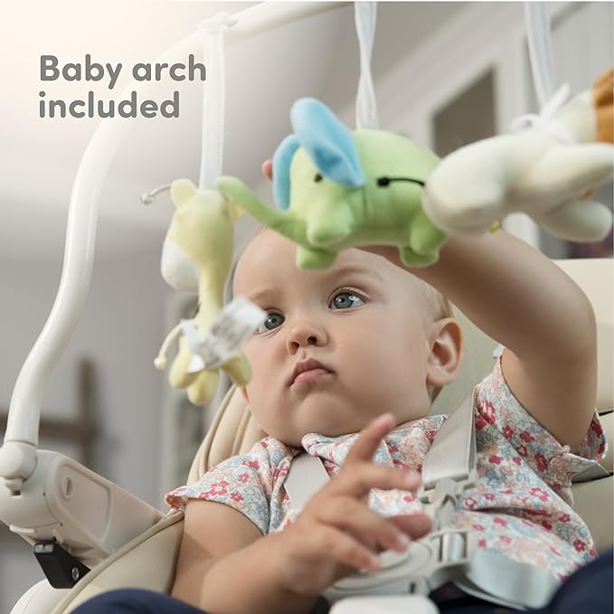 Baby High Chair Adjustable to 7 Different Heights - Foldable High Chairs for Babies and Toddlers - Silla para Comer de Bebe - Black