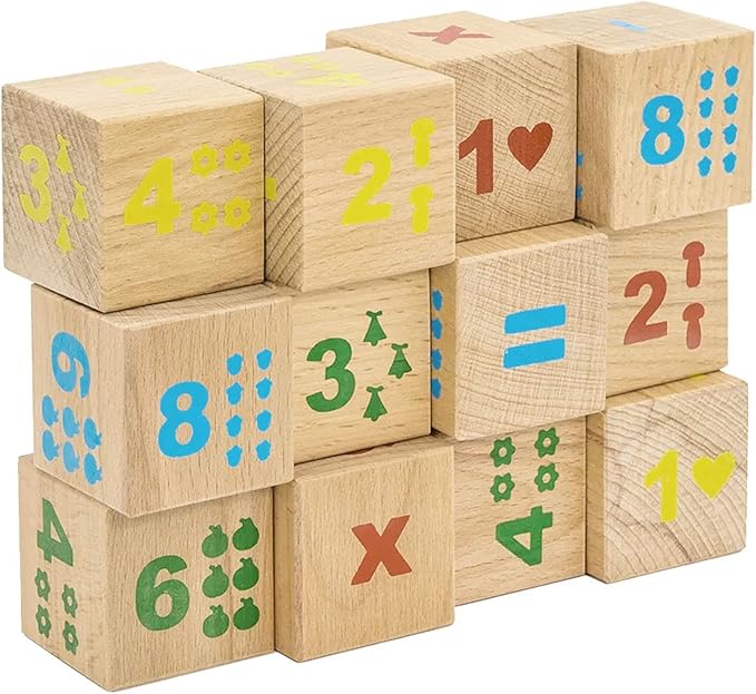 ZOENHOU 60 PCS 1.5 Inch Wooden Blocks, Premium Natural Solid Wood Cube Unfinished Wooden Block Set for Painting Decorating Making Crafting DIY