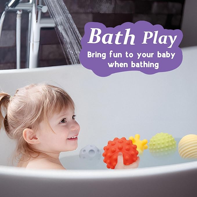 Montessori Toys for Babies,Soft Stacking Building Blocks Rings Balls Sets,3 in 1 Baby Toy Bundle,Sensory Toy for Kids, Soft Teething Toys for Babies,Baby Gifts for Boy Girl