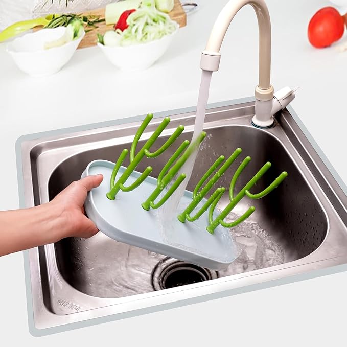 XYW Baby Bottle Drying Rack, Bottle Dryer Rack Holder, Space Saving Standing Drying Rack for Baby Bottles, Pump Part Cleaning, Countertop Drying Rack Baby Accessory