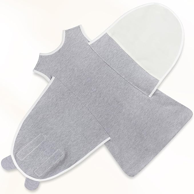 Transition Swaddle Baby Sleep Sack 6-9 Months Arms Up Swaddles Arms In/Out 2-Way Zipper 100% Cotton, 2-Pack 0.8 Tog Baby Transitional Swaddle Sack for Boy Girl (Large 20-27lbs)