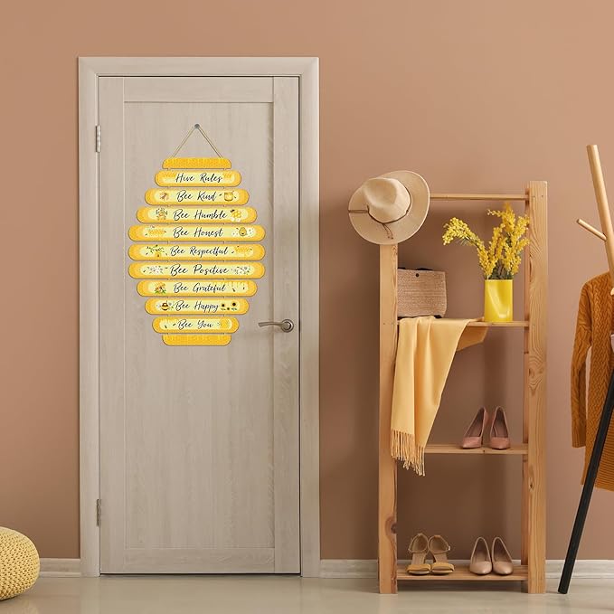 Room Decorations For Girls Boys, Kids Room Decor, Inspirational Wall Decor, Little Kids Bedroom Decor,Nursery Wall Deco (Honeycomb)