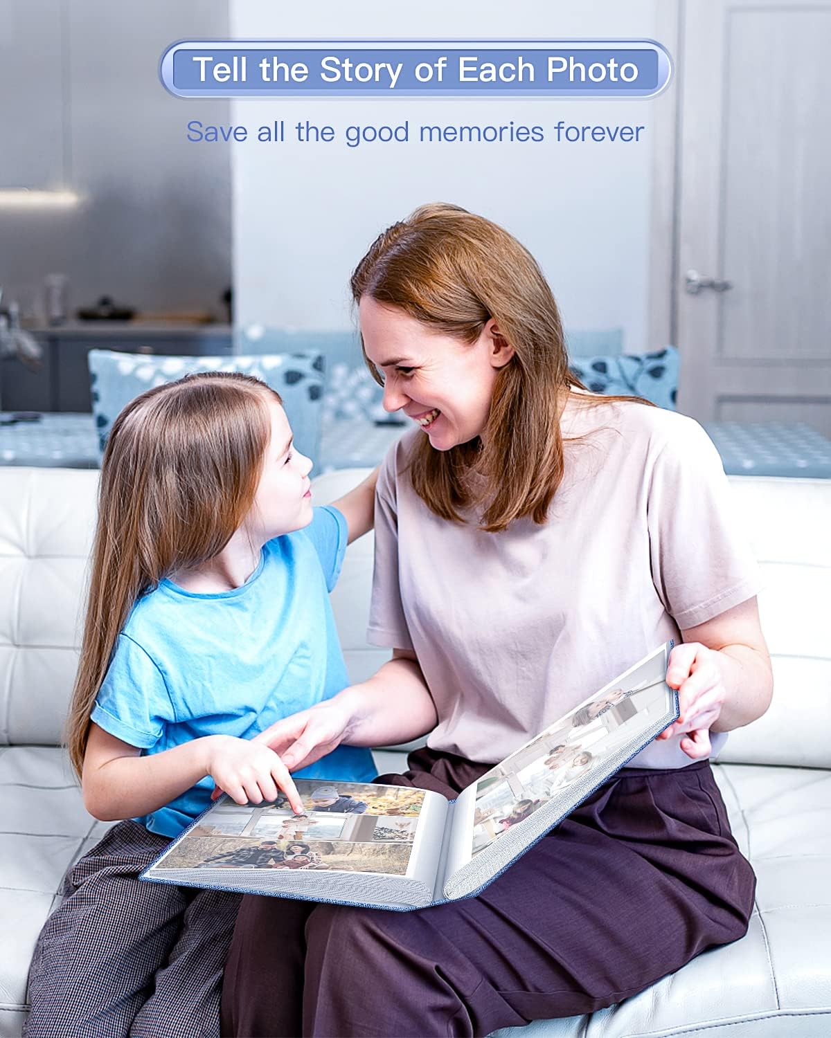 popotop Photo Album 4x6-100 Photos Photo Books with 100 Vertical Pockets,Linen Cover Albums for Family Wedding Anniversary Baby Vacation Pictures