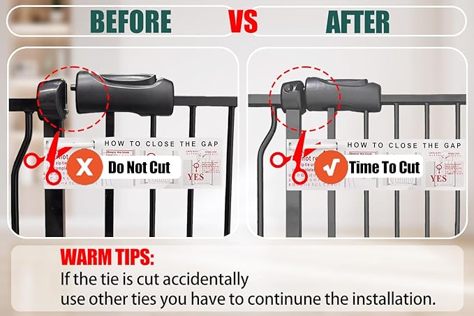 85.8-105 Inch Extra Wide Baby Gate, Pressure Mounted No Drill, Extra Wide Safety Gate for Large Entries, Black Metal with Extension Kit