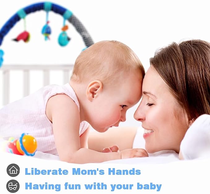 Pau1Hami1ton Baby Stroller Arch Toys, Car Seat Toys,Baby Gifts.S-19(Cloud)