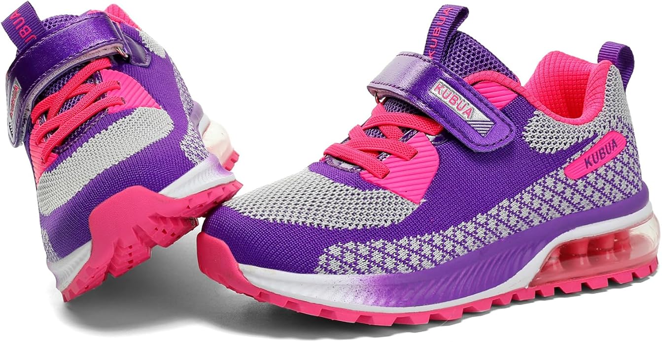 KUBUA Kids Sneakers for Boys Girls Running Tennis Shoes Lightweight Breathable Sport Athletic