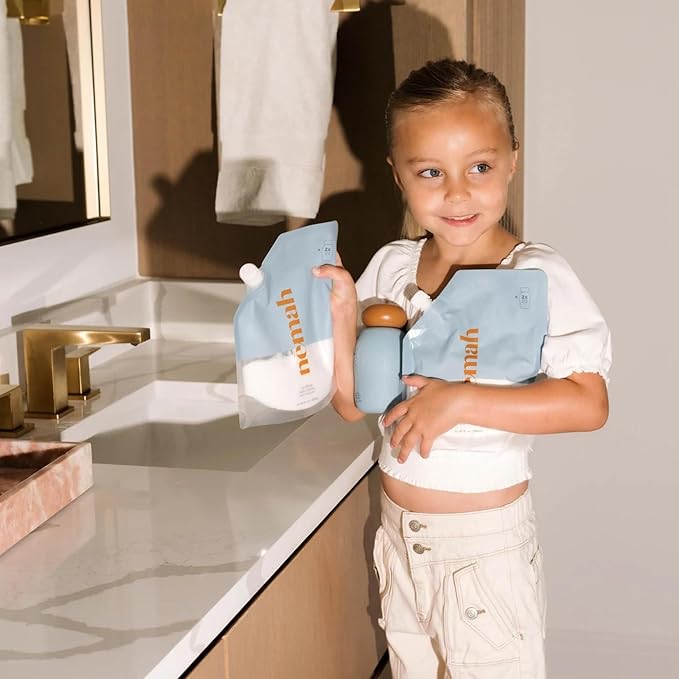 Nemah - Soothing Baby Lotion Refill - Organic Baby Lotion for Sensitive Skin with Actismart Chamomile, Jojoba Oil, & Activera Aloe - Vegan & Cruelty-Free - 21.97 fl. oz.