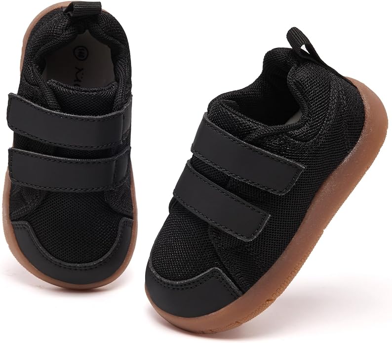 MORENDL Wide Toe Box Shoes Toddler Barefoot Shoes Baby Walking Shoe Boy Girl Non-Slip Zero Drop Minimalist Sneakers Comfort Tennis Outdoor Activities