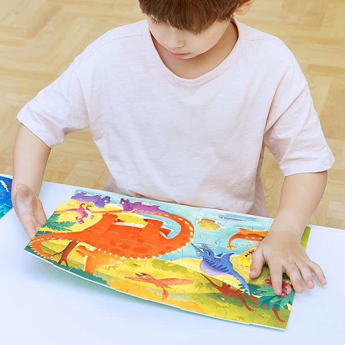 TOI Leveled Puzzles for Kids Aged 3.5 and Up, Toddler Puzzle Preschool Learning Jigsaw Puzzles, Large Pieces Educational Game for Boys Girls, Classic Education Step 4