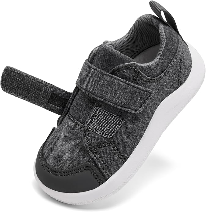 MORENDL Wide Toe Box Shoes Toddler Barefoot Shoes Baby Walking Shoe Boy Girl Non-Slip Zero Drop Minimalist Sneakers Comfort Tennis Outdoor Activities