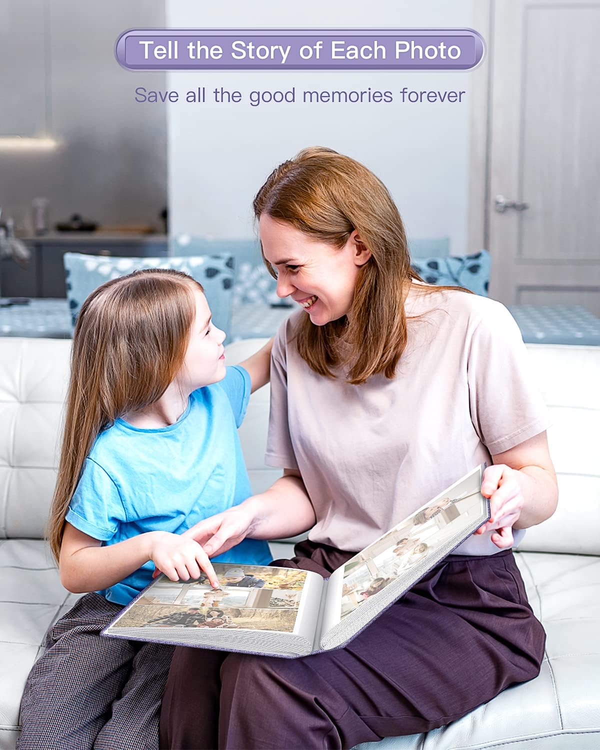 popotop Photo Album 4x6-100 Photos Photo Books with 100 Vertical Pockets,Linen Cover Albums for Family Wedding Anniversary Baby Vacation Pictures