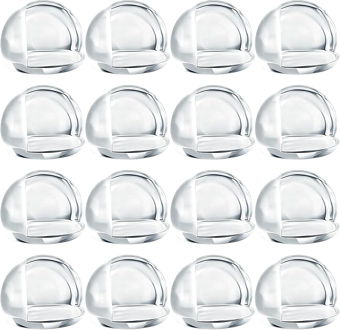 16 Pack Corner Protector for Baby Clear Table Corner Guards and Edge Protectors, Transparent Furniture Safety Bumpers for Kids Toddlers and Babies, Durable Adhesive Table Corner Covers Baby Safety