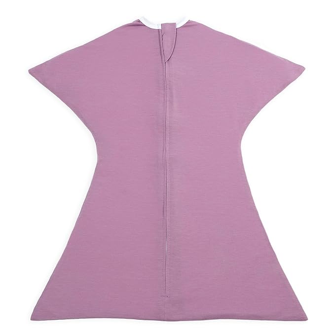 SleepingBaby Zipadee-Zip Transition Swaddle - Cozy Baby Swaddle Blanket with Zipper Convenience - Roomy Wearable Blanket for Easy Diaper Changes - Classic Lavender, X-Small (3-6 Month)